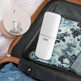 Maxbell Toothbrush Toothpaste Travel Case Storage Container for Hotel Shower Camping L White