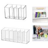 Maxbell Clear Makeup Brush Organizer Desk Accessories for Office Bathroom Countertop 4 Slots