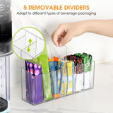Maxbell Clear Makeup Brush Organizer Desk Accessories for Office Bathroom Countertop 4 Slots