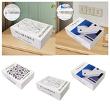 Maxbell Book Shaped Cord Organiser Conceal Power Strip for Drawers Desks Countertops A