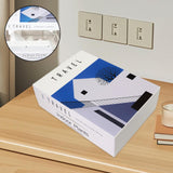 Maxbell Book Shaped Cord Organiser Conceal Power Strip for Drawers Desks Countertops B