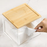 Maxbell Tissue Box Acrylic Waterproof Napkin Dispenser for Hotel Living Room Kitchen