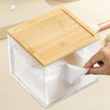 Maxbell Tissue Box Acrylic Waterproof Napkin Dispenser for Hotel Living Room Kitchen