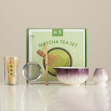 Maxbell 5Pcs Matcha Set Handmade Utensils Chinese Traditional Matcha Bowl with Spout Purple