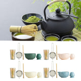 Maxbell 5x Matcha Set Bamboo Spoon Sifter Handcrafted Portable Japanese Matcha Whisk Green