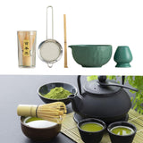 Maxbell 5x Matcha Set Bamboo Spoon Sifter Handcrafted Portable Japanese Matcha Whisk Green