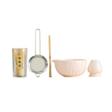 Maxbell 5x Matcha Set Bamboo Spoon Sifter Handcrafted Portable Japanese Matcha Whisk Pink
