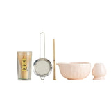 Maxbell 5x Matcha Set Bamboo Spoon Sifter Handcrafted Portable Japanese Matcha Whisk Pink