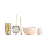Maxbell 5x Matcha Set Bamboo Spoon Sifter Handcrafted Portable Japanese Matcha Whisk Pink