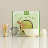 Maxbell 5x Matcha Set Bamboo Spoon Sifter Handcrafted Portable Japanese Matcha Whisk Beige