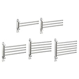 Maxbell 180Degree Swivel Towel Bar Shower Washroom Home Decor Towel Rack Wall Mount 2 Arms 34.5x18cm