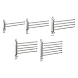 Maxbell 180Degree Swivel Towel Bar Shower Washroom Home Decor Towel Rack Wall Mount 2 Arms 34.5x18cm
