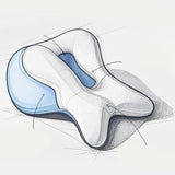 Maxbell Office Chair Neck Support for Car Office Gaming Accessories Desk Rest Pillow Blue