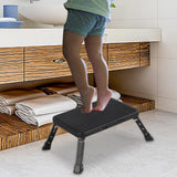 Maxbell Folding Step Stool Portable Adjustable Height for Living Room Office Bedside