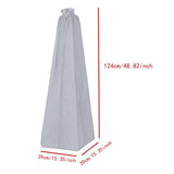 Maxbell Upright Vacuum Cleaner Storage Bag Universal 210D Oxford Cloth Sweeper Pouch gray