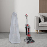 Maxbell Upright Vacuum Cleaner Storage Bag Universal 210D Oxford Cloth Sweeper Pouch gray