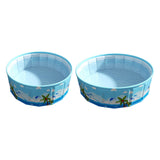 Maxbell Foldable Kiddie Pool Non Inflatable Swimming Pool for Garden Backyard Summer 120x45cm