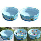 Maxbell Foldable Kiddie Pool Non Inflatable Swimming Pool for Garden Backyard Summer 120x45cm