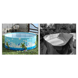 Maxbell Foldable Kiddie Pool Non Inflatable Swimming Pool for Garden Backyard Summer 120x45cm