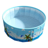 Maxbell Foldable Kiddie Pool Non Inflatable Swimming Pool for Garden Backyard Summer 160x45cm