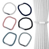 Maxbell Curtain Tieback Holdbacks Minimalist Simple Easy to Use Ornament for Bedroom White