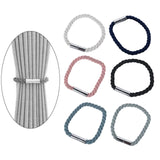 Maxbell Curtain Tieback Holdbacks Minimalist Simple Easy to Use Ornament for Bedroom White