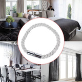 Maxbell Curtain Tieback Holdbacks Minimalist Simple Easy to Use Ornament for Bedroom White