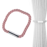 Maxbell Curtain Tieback Holdbacks Minimalist Simple Easy to Use Ornament for Bedroom Pink