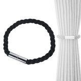 Maxbell Curtain Tieback Holdbacks Minimalist Simple Easy to Use Ornament for Bedroom Black