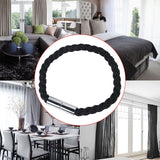 Maxbell Curtain Tieback Holdbacks Minimalist Simple Easy to Use Ornament for Bedroom Black