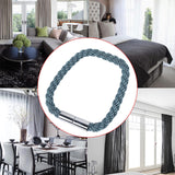 Maxbell Curtain Tieback Holdbacks Minimalist Simple Easy to Use Ornament for Bedroom Gray Blue