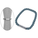Maxbell Curtain Tieback Holdbacks Minimalist Simple Easy to Use Ornament for Bedroom Gray Blue