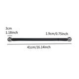 Maxbell Cross Arm for Garden Lamp Pole Cross Arm Ladder Rest for Streets Lawn Parks 41cm Argent ball