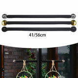 Maxbell Cross Arm for Garden Lamp Pole Cross Arm Ladder Rest for Streets Lawn Parks 41cm Argent ball
