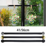 Maxbell Cross Arm for Garden Lamp Pole Cross Arm Ladder Rest for Streets Lawn Parks 41cm Argent ball