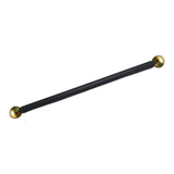 Maxbell Cross Arm for Garden Lamp Pole Cross Arm Ladder Rest for Streets Lawn Parks 41cm gold ball