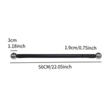 Maxbell Cross Arm for Garden Lamp Pole Cross Arm Ladder Rest for Streets Lawn Parks 56cm Argent ball