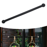 Maxbell Cross Arm for Garden Lamp Pole Cross Arm Ladder Rest for Streets Lawn Parks 56cm black ball