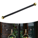 Maxbell Cross Arm for Garden Lamp Pole Cross Arm Ladder Rest for Streets Lawn Parks 56cm gold ball