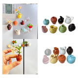 Maxbell 8x Mini Vase Fridge Magnets Funny Home Decor Decorative Refrigerator Magnets 2cm to 3cm Style A