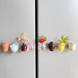Maxbell 8x Mini Vase Fridge Magnets Funny Home Decor Decorative Refrigerator Magnets 2cm to 3cm Style A