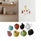 Maxbell 8x Mini Vase Fridge Magnets Funny Home Decor Decorative Refrigerator Magnets 2cm to 3cm Style A