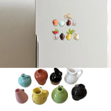 Maxbell 8x Mini Vase Fridge Magnets Funny Home Decor Decorative Refrigerator Magnets 2cm to 3cm Style A