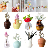 Maxbell 8x Mini Vase Fridge Magnets Funny Home Decor Decorative Refrigerator Magnets 3cm to 4cm Style B