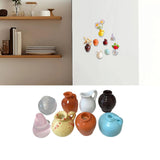 Maxbell 8x Mini Vase Fridge Magnets Funny Home Decor Decorative Refrigerator Magnets 3cm to 4cm Style B