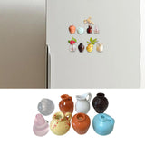 Maxbell 8x Mini Vase Fridge Magnets Funny Home Decor Decorative Refrigerator Magnets 3cm to 4cm Style B