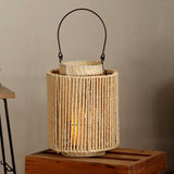Maxbell Woven Lantern Tea Light Candle Holder Rustic for Living Room Outdoor Wedding