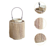 Maxbell Woven Lantern Tea Light Candle Holder Rustic for Living Room Outdoor Wedding