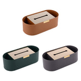 Maxbell Tissue Paper Holder Simple Tissue Dispenser for Bedside Table Bedroom Vanity Brown