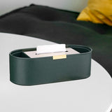 Maxbell Tissue Paper Holder Simple Tissue Dispenser for Bedside Table Bedroom Vanity Green
